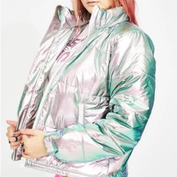 Dolls Kill Jackets & Blazers - Club EXX Sweet Space Bae Escapade Puffer